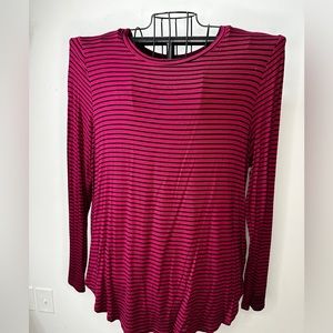 Striped red and black shirt